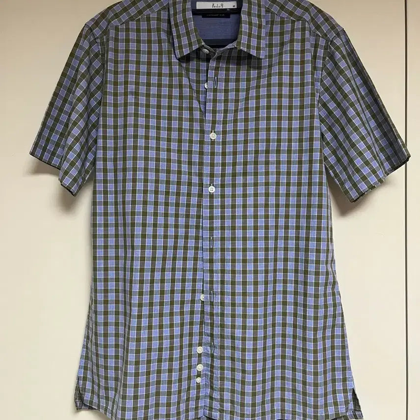 [BUNJANG] ZIOZIA Summer Check Short-Sleeve Shirt / 지오송지오 여름 체크 반팔 셔츠