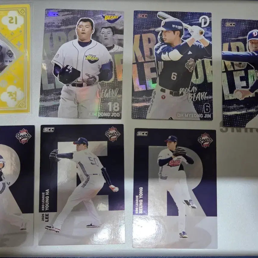 [BUNJANG] Doosan Bears Kim Taek-yeon 2026 KBO Victory Charm Card Bundle / 2026 KBO 두산 베어스 김택연 승리부적 카드 팝니다