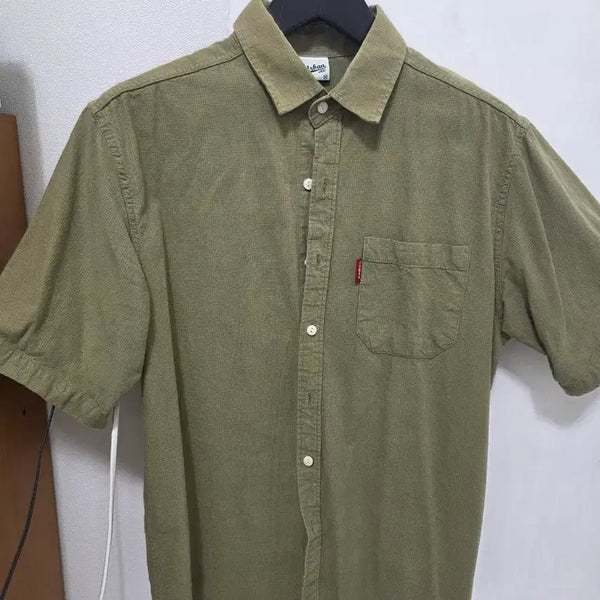 [BUNJANG] Vintage Khaki Short Sleeve Shirt / 빈티지 카키 반팔셔츠
