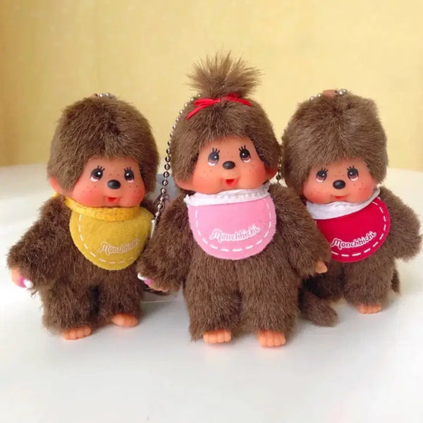 [BUNJANG] Classic Monchhichi Mini Keychain 3-Set / 고전 몬치치 미니 키링 3종 세트