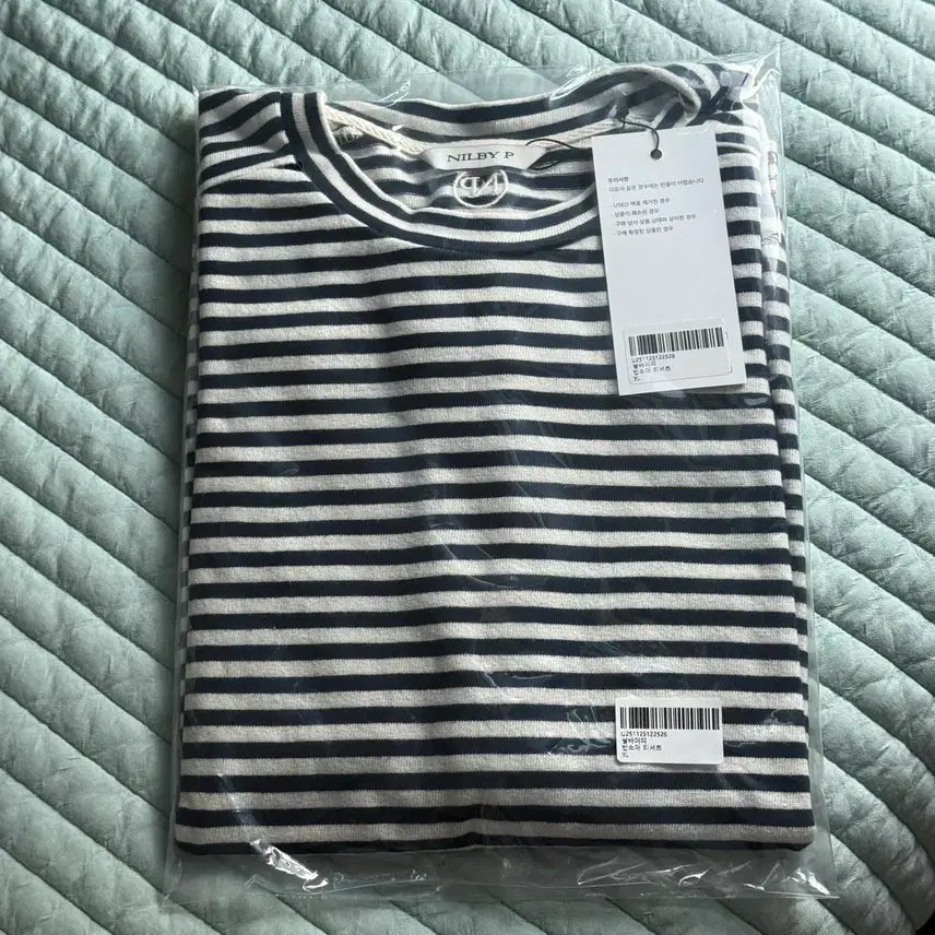[BUNJANG] Neil By Moon Straight Stripe Short Sleeve T-Shirt XL / 닐바이피 스트라이프 반팔티 XL