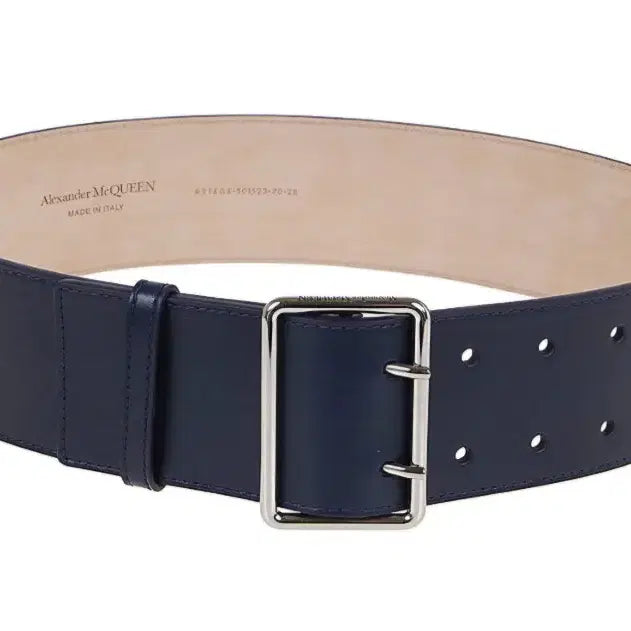[BUNJANG] Alexander McQueen Black Calfskin Leather Wide Belt / 새상품 알렉산더 맥퀸 블랙 여성 벨트