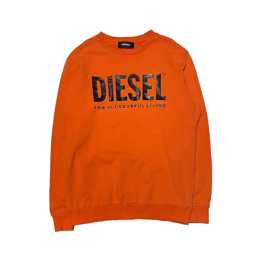 [BUNJANG] DIESEL Orange Sweatshirt L / DIESEL 디젤 오렌지 맨투맨