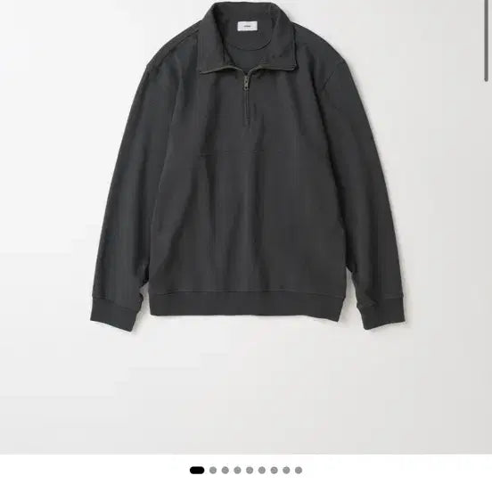 [BUNJANG] My Library 132 Half Zip Charcoal / 마이라이브러리 132 하프집 차콜