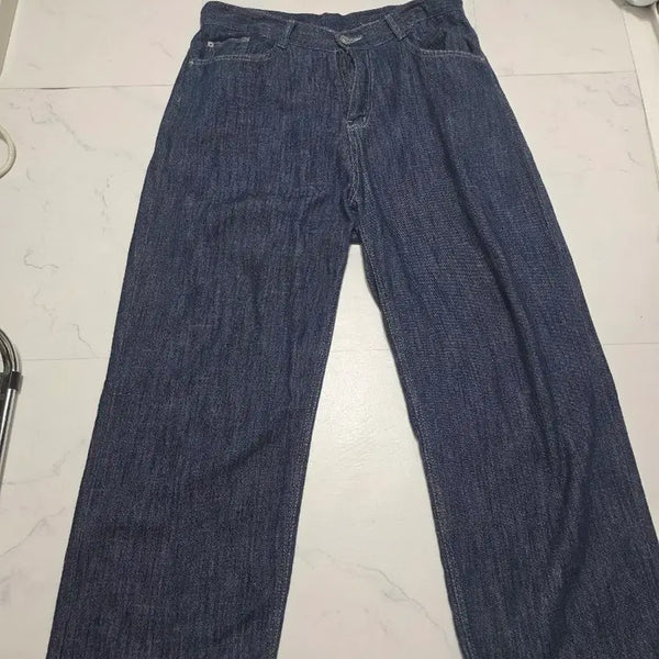 [BUNJANG] Wide Leg Denim Pants / 청바지 와이드 데님 팬츠