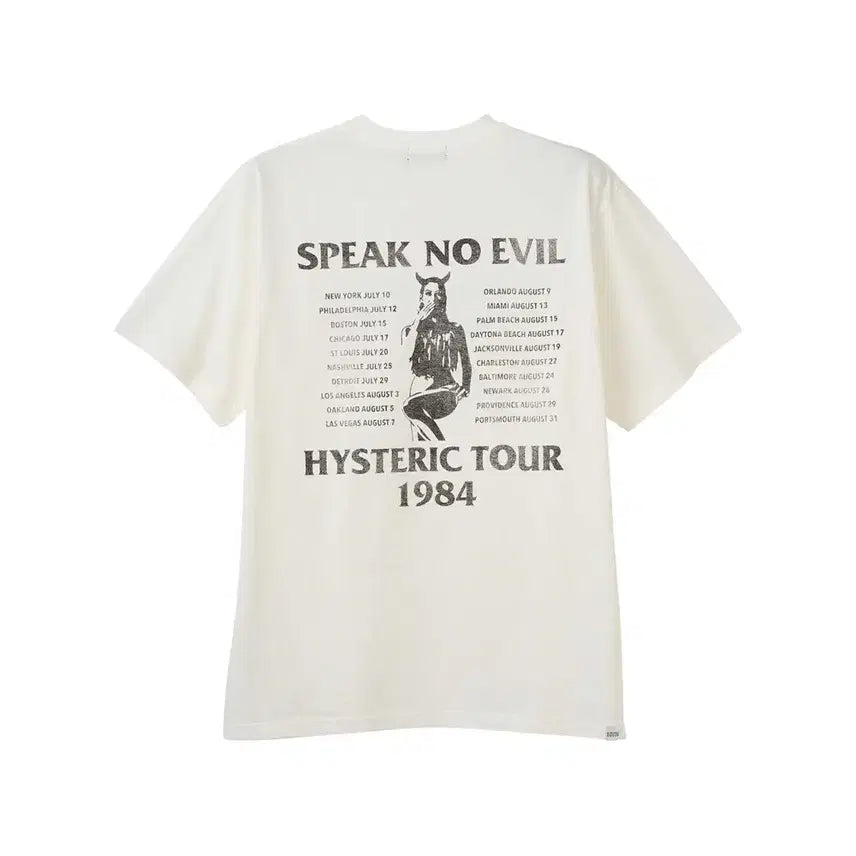 [BUNJANG] Hysteric Glamour HG Tour 1984 T-Shirt / 히스테릭글래머 HG/HG TOUR 1984 T