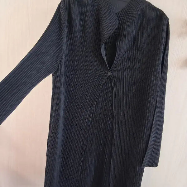 [BUNJANG] Pleated Jacket Black / 일본 여름플리츠 자켓 L