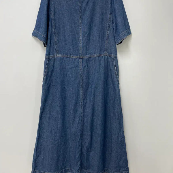 [BUNJANG] Brielle Vintage Denim Long Dress Size 55 / 브리엘 빈티지 데님 롱원피스 55