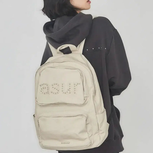 [BUNJANG] ASUR Ivory Backpack / ASUR 아이보리 백팩 가방 무신사 백팩 학생 백팩