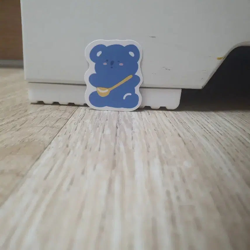 [BUNJANG] Cute Blue Bear Stickers / 귀여운 파란 곰돌이 스티커