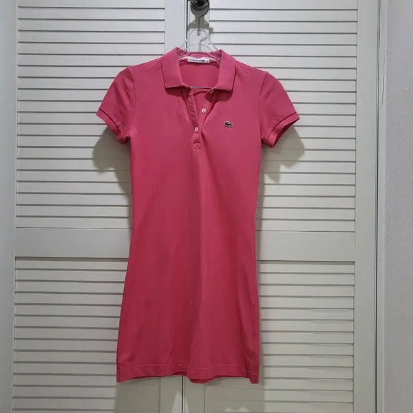 [BUNJANG] Lacoste Pink PK Dress Size 55 (90) / [90]라코스테 pk원피스