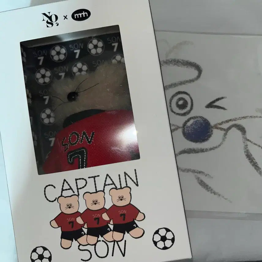 [BUNJANG] NOS7 X MNH Captain Sseonhee Doll Keychain & Seal Sticker Set / (새상품)NOS7 X MNH 캡틴 쏜희 국가대표 인형 키링 & 씰 스티커