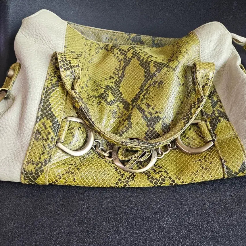 [BUNJANG] CAPACCI Python Leather Tote Bag / Shoulder Bag / [정품] 가파치(CAPACCI) 가죽 파이톤 뱀피 패턴 토트백 / 숄더백