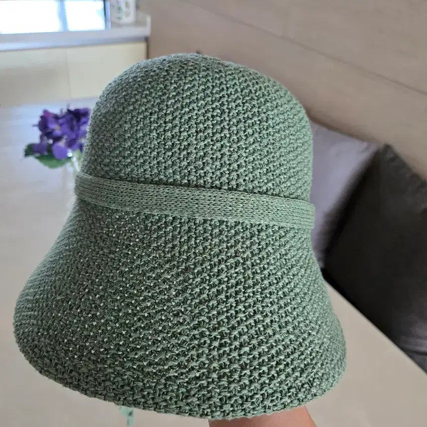 [BUNJANG] Knit Bucket Hat - Green / 매력적인 그린색 니트 버킷햇