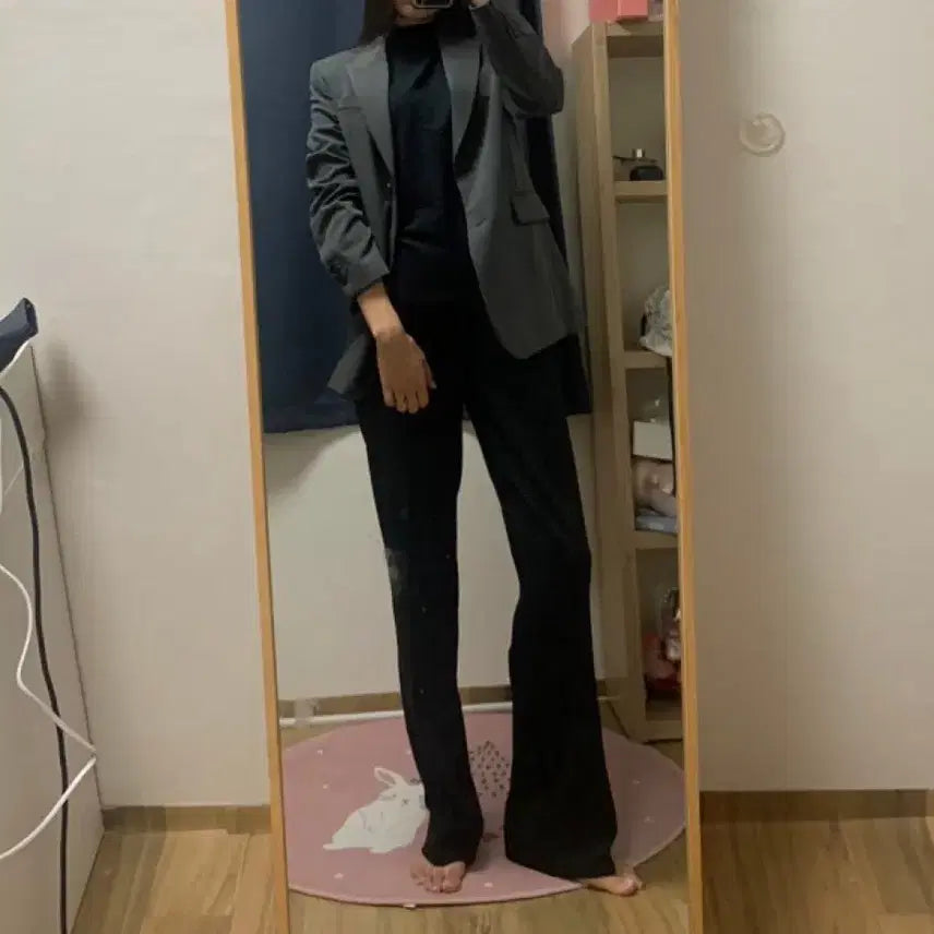 [BUNJANG] Giordano Grey Blazer Jacket S / 지오다노 그레이 블레이저 자켓 S