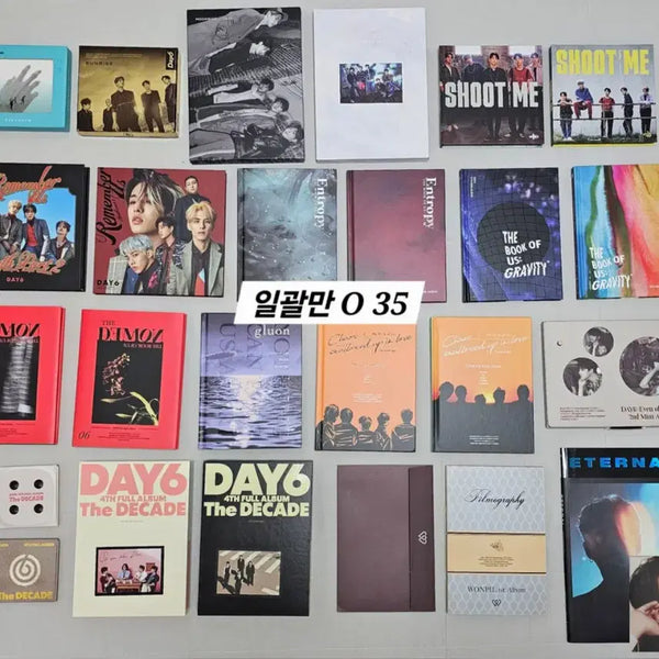 [BUNJANG] Day6 Album Bundle Set (Filmmography, Demon, Entropy, Solo) / 데이식스 앨범 일괄 양도 필모그래피 데몬 엔트로피 솔로 성진영케이원필도운