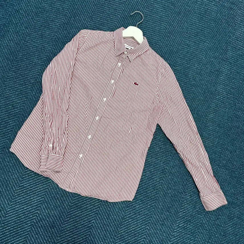 [BUNJANG] Lacoste Striped Shirt / [여성34] 라코스테 스트라이프 셔츠 만원샵