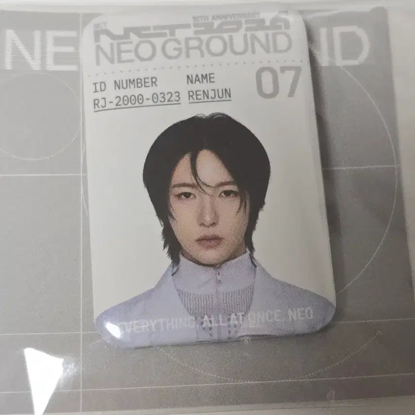 [BUNJANG] NCT Neo City: Japan Pop-up Neo Ground Metal ID Badge Renjun / 엔시티 팝업 네오그라운드 뱃지 런쥔