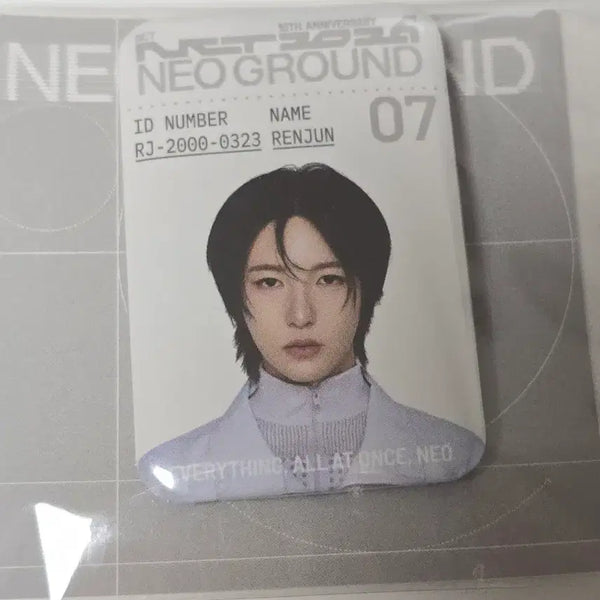 [BUNJANG] NCT Neo City: Japan Pop-up Neo Ground Metal ID Badge Renjun / 엔시티 팝업 네오그라운드 뱃지 런쥔