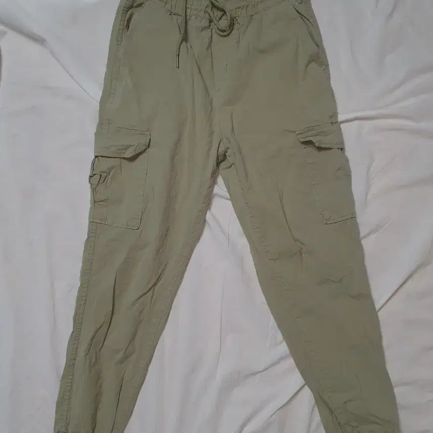 [BUNJANG] 6-Pocket Cargo Jogger Pants - Light Khaki / 카고 조거 팬츠 라이트 카키