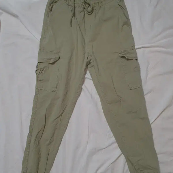[BUNJANG] 6-Pocket Cargo Jogger Pants - Light Khaki / 카고 조거 팬츠 라이트 카키