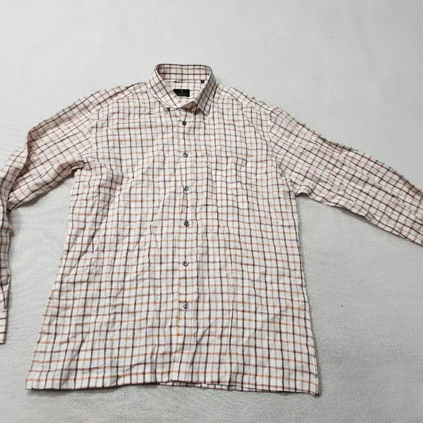 [BUNJANG] Lanvin Linen Check Shirt / 랑방 LANVIN 린넨 체크 남방 셔츠 105