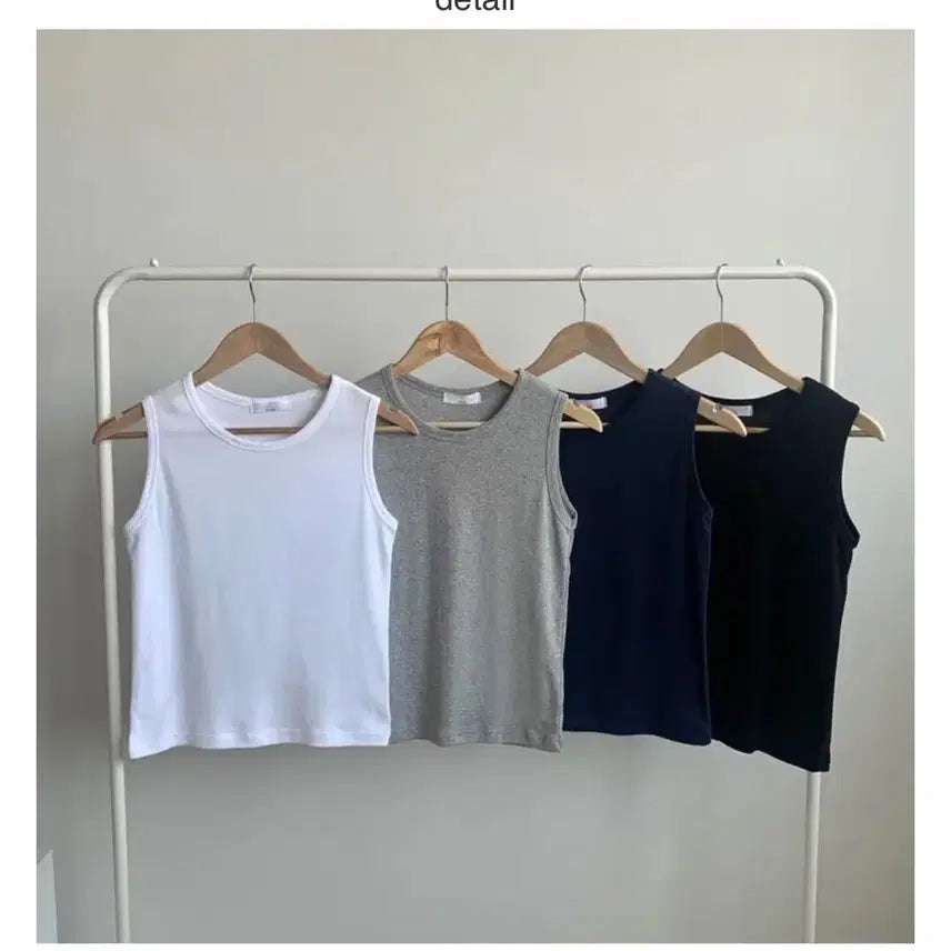 [BUNJANG] Round Neck Sleeveless Top (Black) / 에이블리 라운드 나시(블랙)
