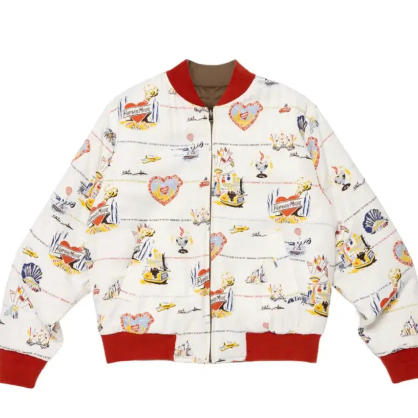 [BUNJANG] Human Made Reversible Blouson White / 휴먼메이드 리버시블 블루종