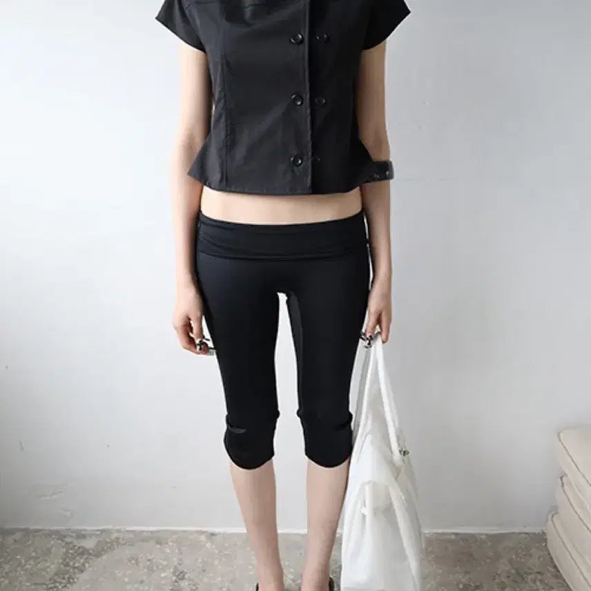 [BUNJANG] Clatta Made Capri Leggings Pants M / 클라따 메이드 카프리 레깅스 팬츠 M