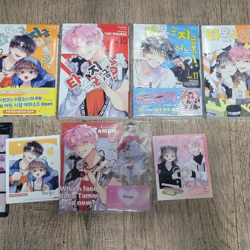 [BUNJANG] Tamori-kun WA Tomodachi ga Inai Vol. 9-12 Manga Set with Merchandise / (오늘만할인)타몬 군 어느 쪽 만화책 9-12권 + 굿즈