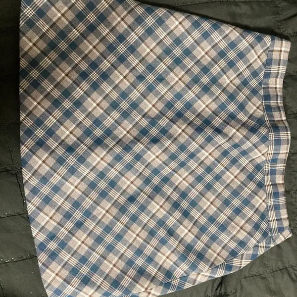 [BUNJANG] Check Pattern Mini Skirt / 체크무늬 미니스커트