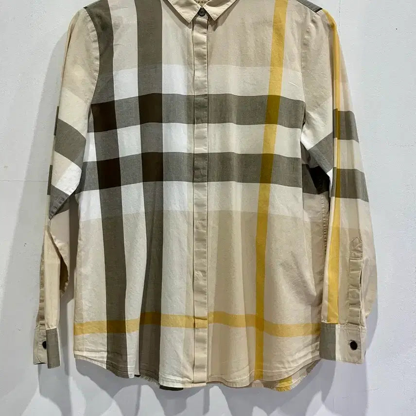 [BUNJANG] Burberry Check Cotton Shirt M / 버버리 체크 셔츠 M 정품
