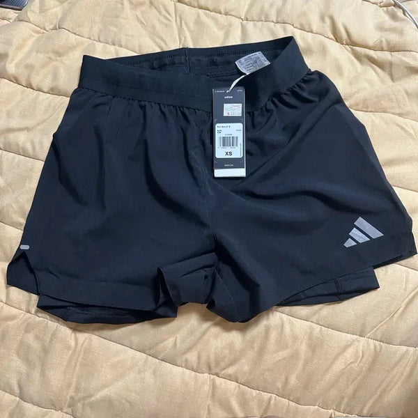 [BUNJANG] Adidas Running Shorts Black XS New / 아디다스 러닝 쇼츠 반바지 블랙 XS 새상품
