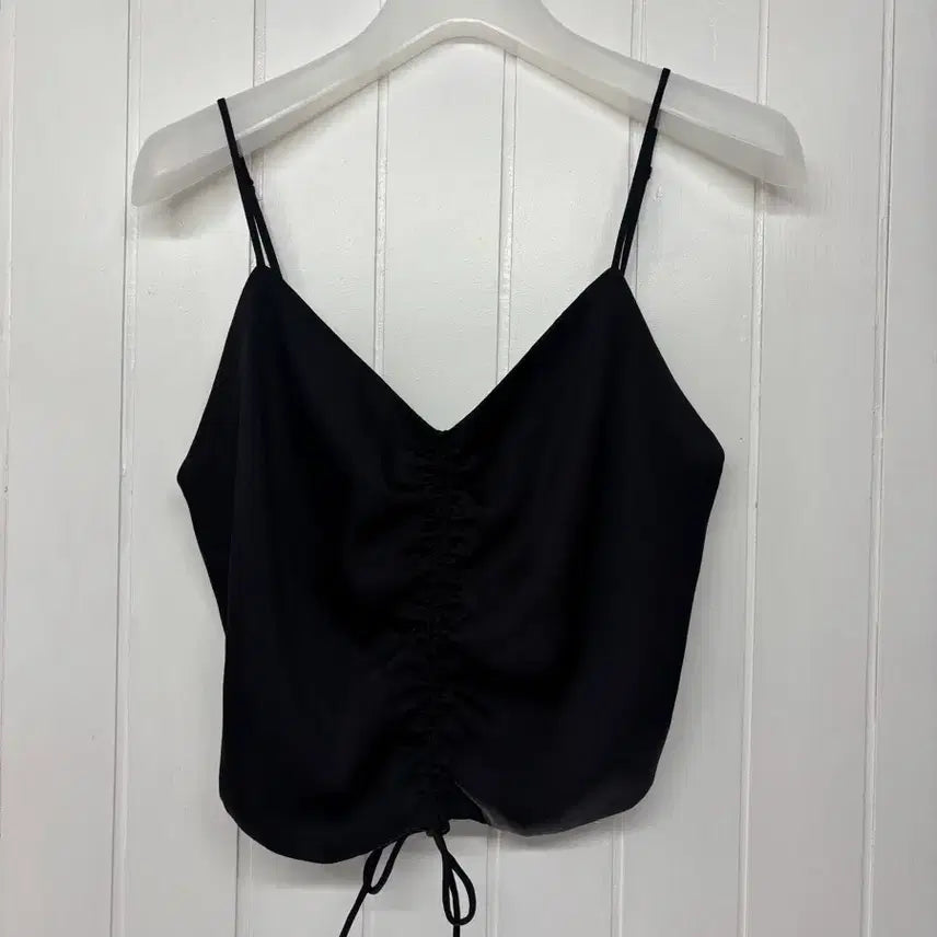 [BUNJANG] AllSaints Black Shirring Bustier Tank Top EU34 (44) / 올세인츠 블랙 셔링 뷔스티에 나시 EU34(44)