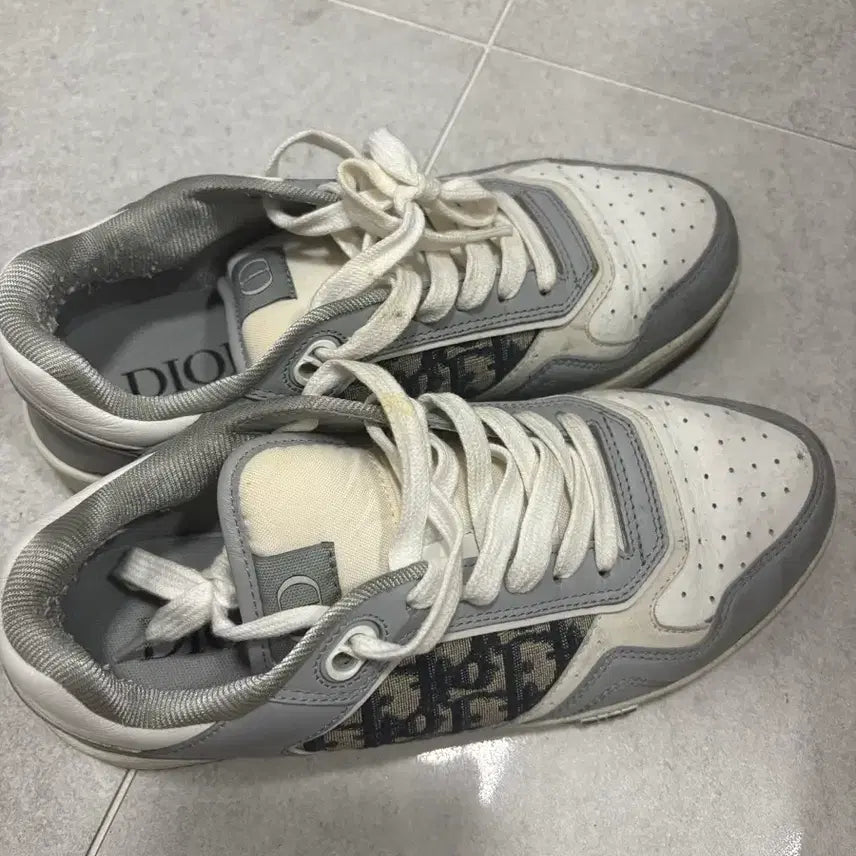 [BUNJANG] Dior B23 Oblique Sneakers Grey / 디올 B23 Oblique 스니커즈 그레이