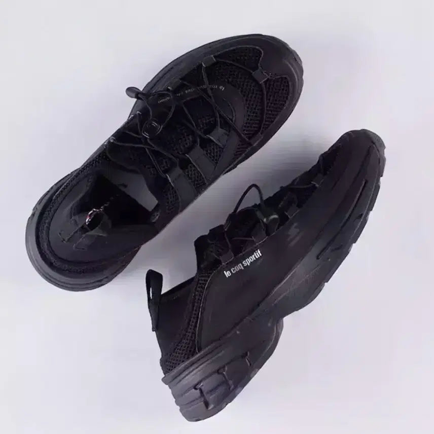 [BUNJANG] Le Coq Sportif Black Sneakers Size 270 / 르꼬끄 블랙 운동화 270