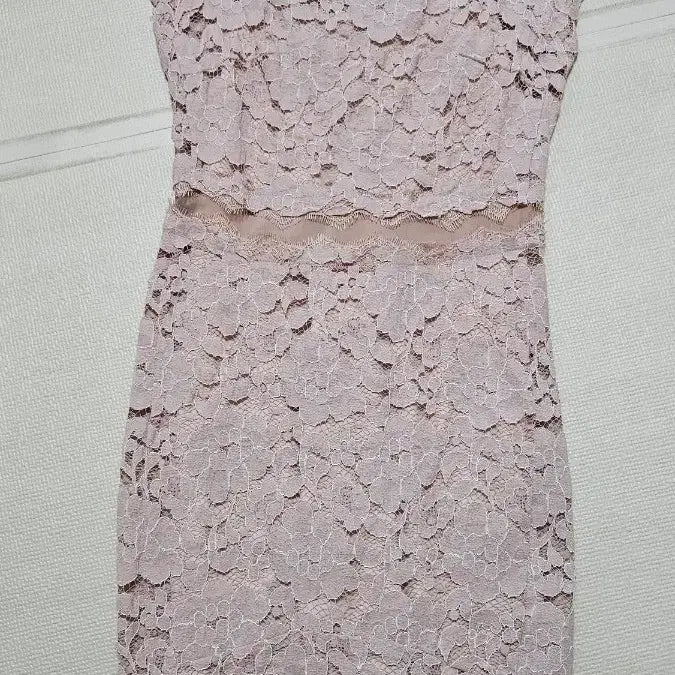 [BUNJANG] TIME Pink Lace Dress / 타임 핑크레이스 원피스
