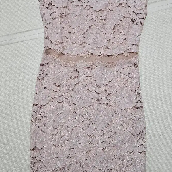 [BUNJANG] TIME Pink Lace Dress / 타임 핑크레이스 원피스