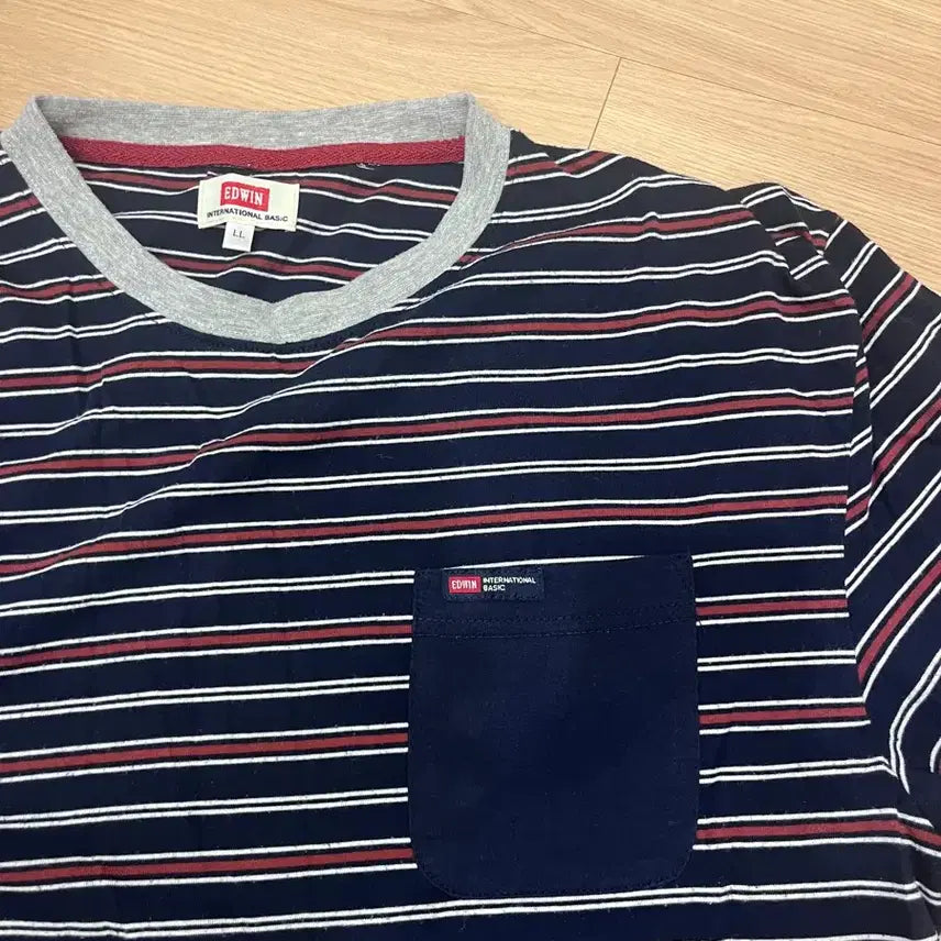 [BUNJANG] Edwin Stripe T-Shirt / Edwin Stripe T-Shirt (LL)