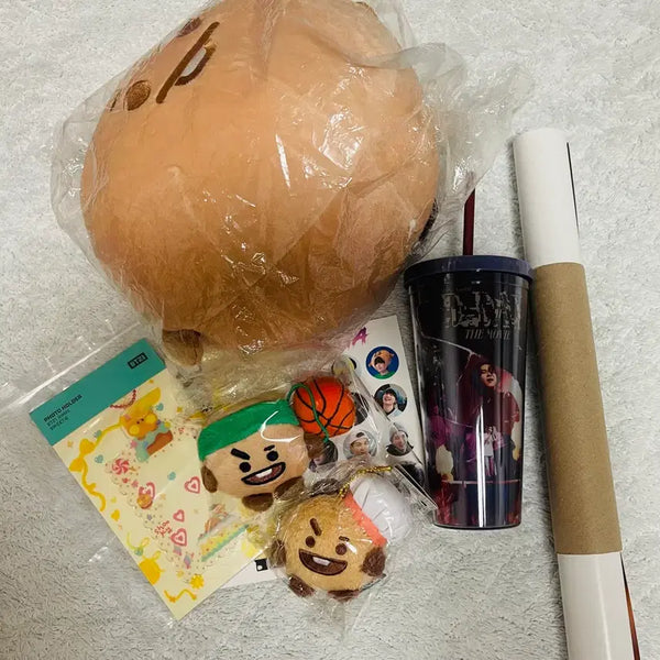 [BUNJANG] BTS Suga D-Day Documentry Commemorative Tumbler + Japan DVD Poster + BT21 Set / 방탄슈가세트(디데이 다큐 기념 각인텀블러+일본 dvd 포스터+bt21)