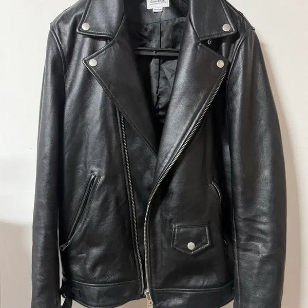 [BUNJANG] Covernat 100% Lambskin Leather Jacket M / 커버낫 100% 양가죽 램스킨 레더재킷 M