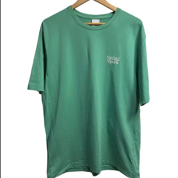 [BUNJANG] Zara Spring Spark Embroidered Mint Green Short Sleeve T-Shirt XL / 자라(zara) 스프링스파크 자수 민트그린 반팔티셔츠 XL