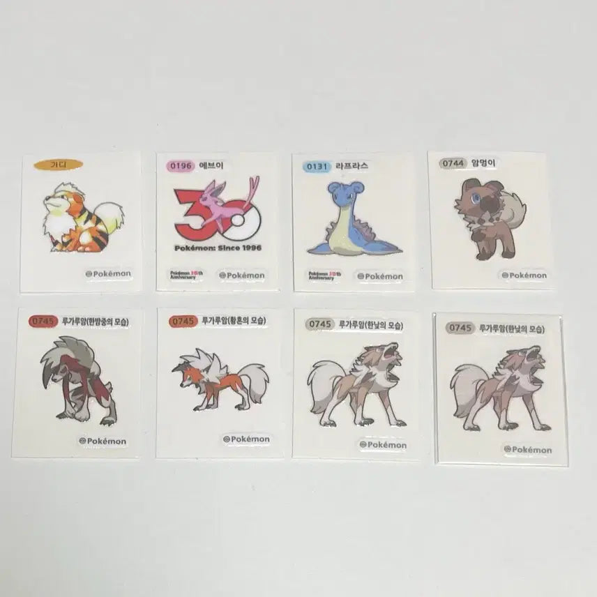 [BUNJANG] Pokemon 30th Anniversary Stickers / 포켓몬 띠부씰 30주년 판매