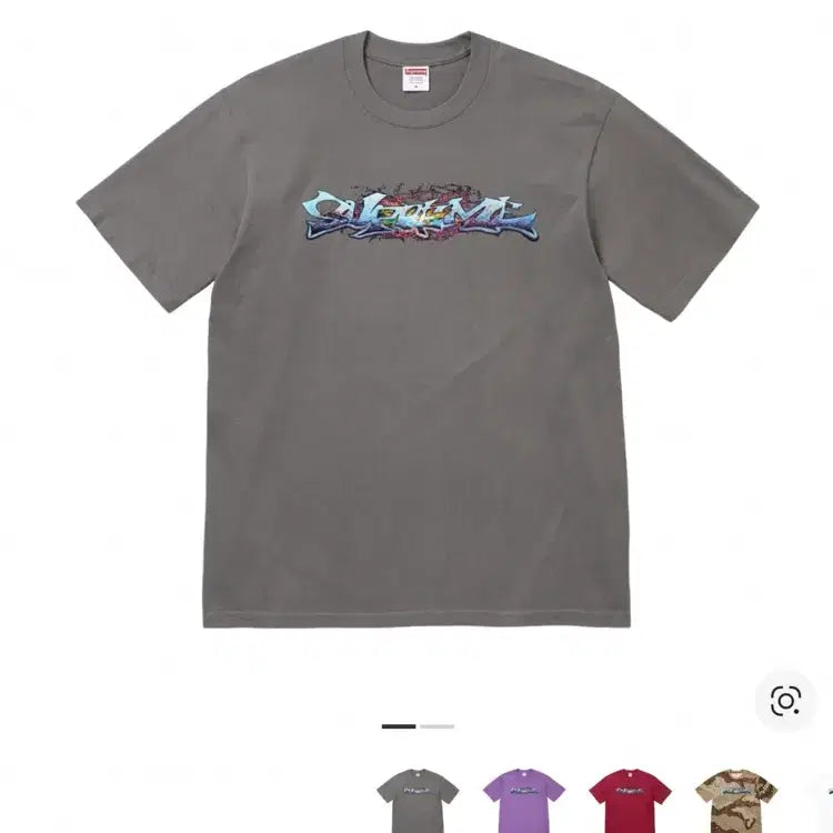 [BUNJANG] Supreme Tag T-Shirt Charcoal M / 슈프림 티셔츠
