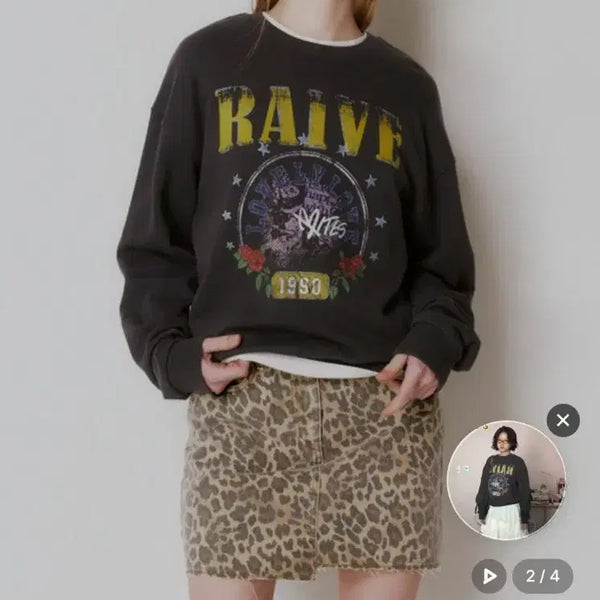 [BUNJANG] RAIVE Love Bites Graphic Sweatshirt / 레이브 러브 바이츠 그래픽 스웻셔츠 맨투맨01s