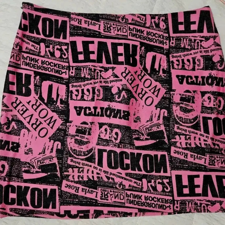 [BUNJANG] Y2K Lettering Mini Skirt / y2k 레터링 미니 스커트