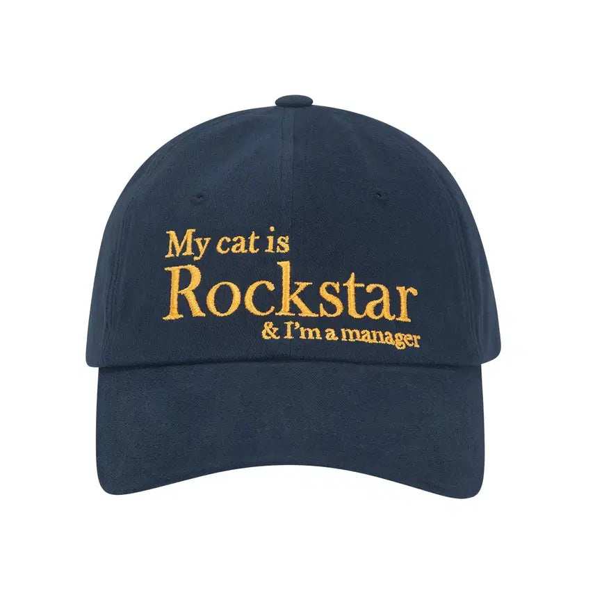[BUNJANG] JOGGER SH MY CAT IS ROCKSTAR Baseball Cap / 조거쉬 볼캡 모자 MY CAT IS ROCKSTAR BASEBALL CA