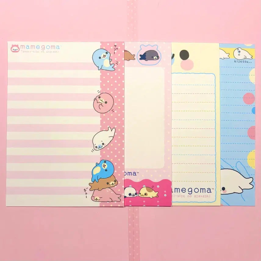 [BUNJANG] Mamegoma Character Memo Pad Set (20 Sheets) / [새상품]마메고마 캐릭터 메모패드 소분 세트 (20EA)
