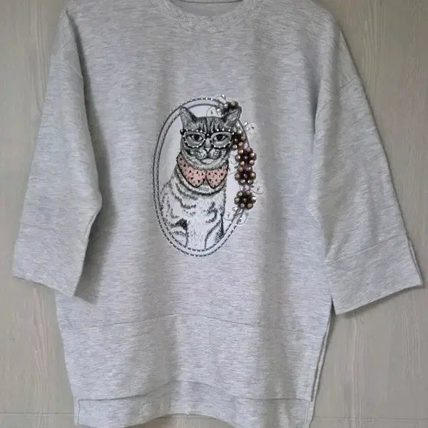 [BUNJANG] Loose Fit 7-Sleeve Sweatshirt / 루즈핏 맨투맨 7부 새상품