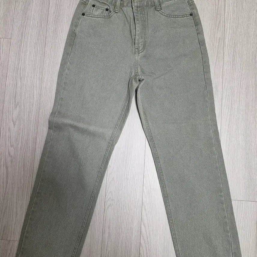 [BUNJANG] Garment Dyed Straight Fit Denim Pants / 가먼트 데님 팬츠